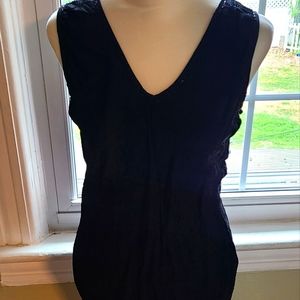 Black beaded detail sheath dress